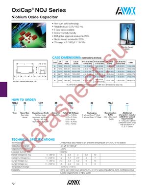 NOJB686M001RWJ datasheet  